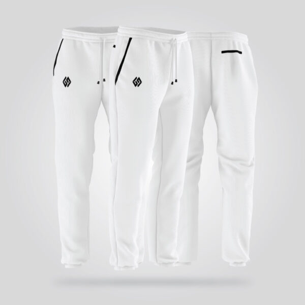 White Athletic Jogger Pants
