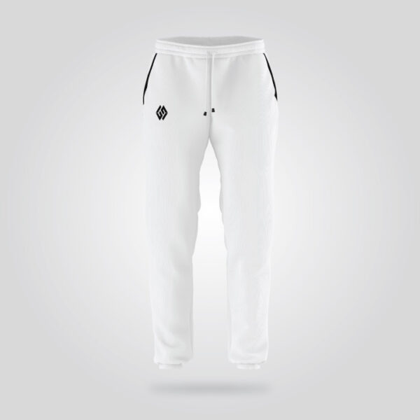 White Athletic Jogger Pants - Image 2