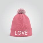 Pink Love Beanie