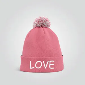 Pink Love Beanie