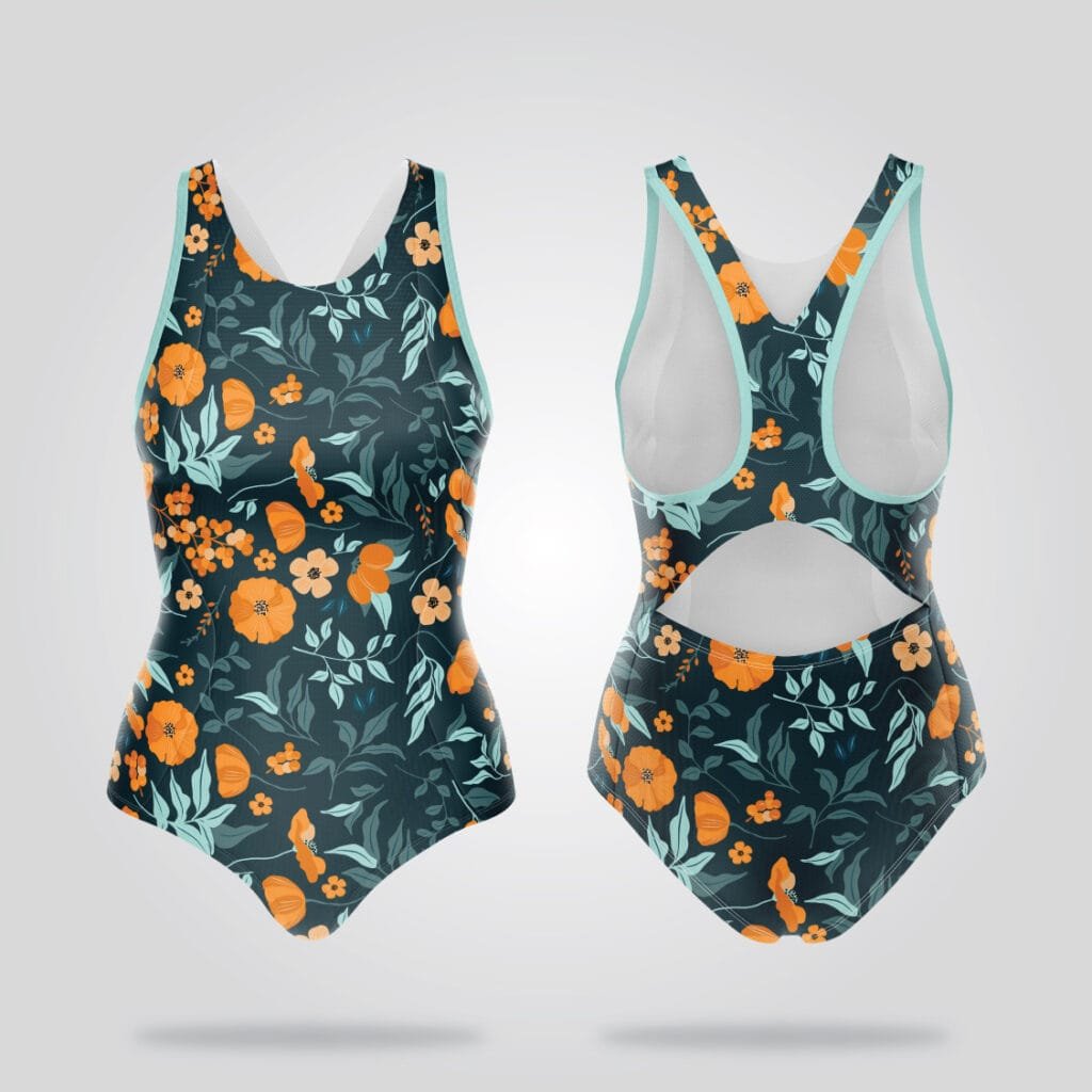 Tropical Garden Racerback Swimsuit