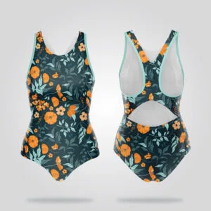 Tropical Garden Racerback Swimsuit