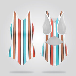 Retro Stripe Racerback Swimsuit