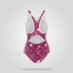 Pink Floral Racerback Swimsuit
