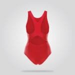 Bold Red Racerback Swimsuit