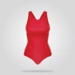 Bold Red Racerback Swimsuit