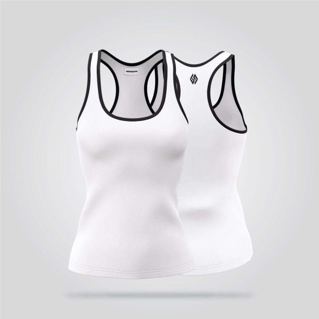 Women’s Black White Tank