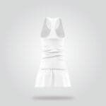 White Tennis Court Dress