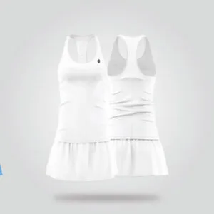 White Tennis Court Dress