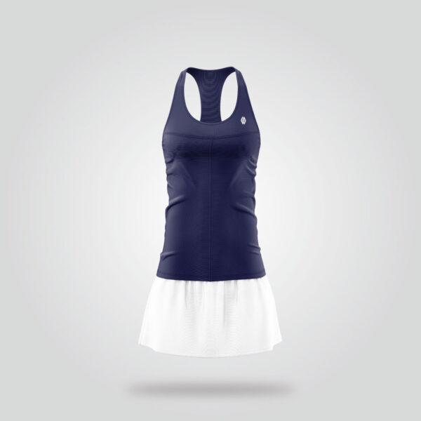 Navy White Tennis Dress - Image 2