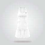White Tennis Court Dress