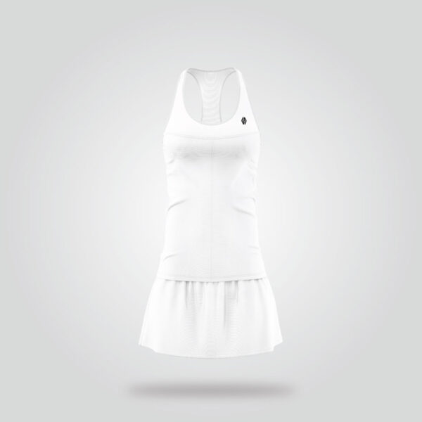 White Tennis Court Dress - Image 2