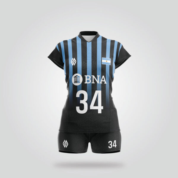 Black Argentina Women's Jersey - Image 3