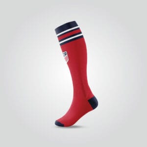 Red Soccer Team Socks
