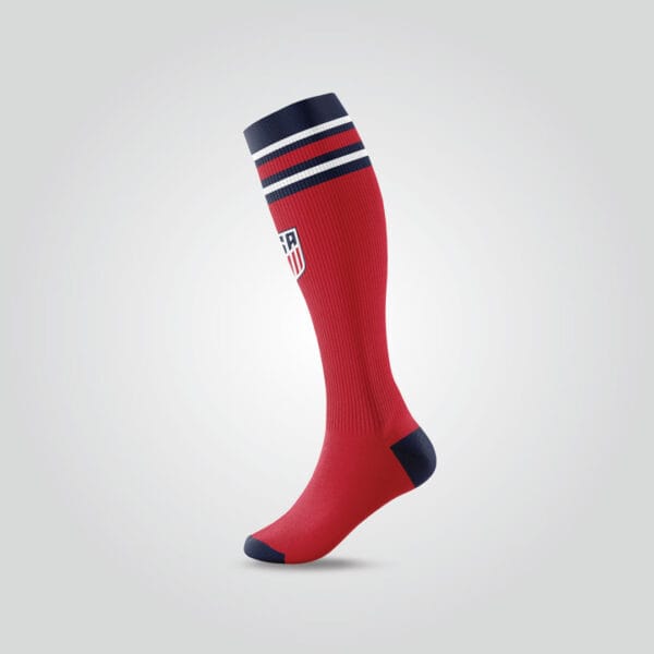 Red Soccer Team Socks