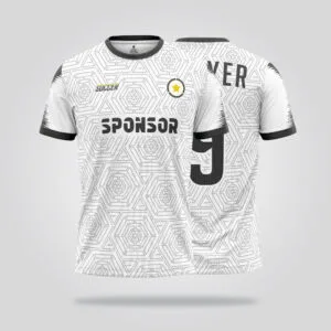 White Grey Soccer Jersey