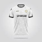 White Grey Soccer Jersey