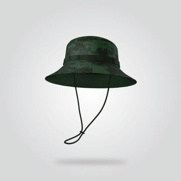 Dark Green Camo Boonie Hat - Image 3