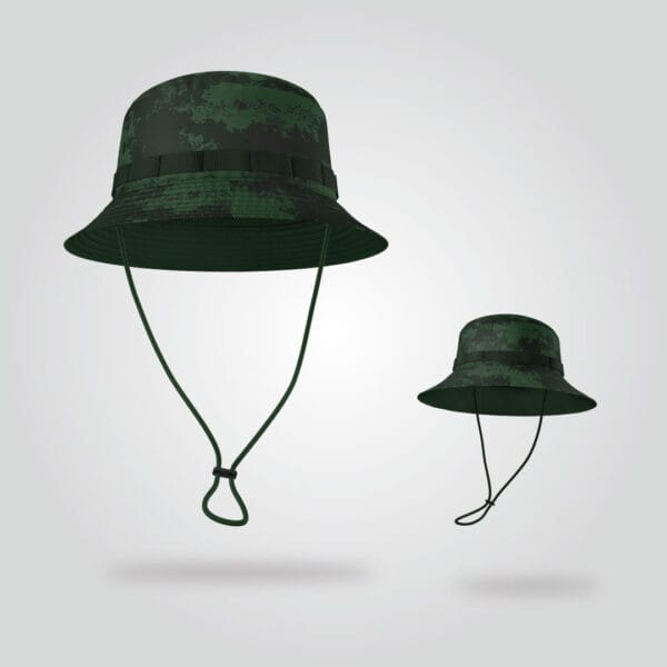 Dark Green Camo Boonie Hat