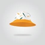 Orange Trim Summer Bucket Hat