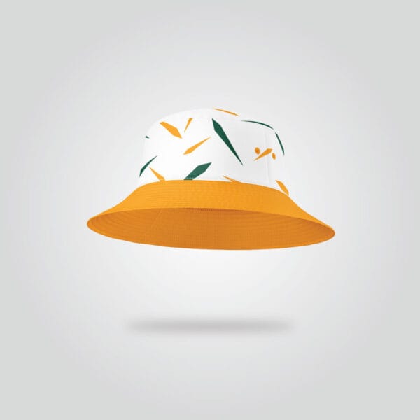 Orange Trim Summer Bucket Hat - Image 3