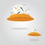 Orange Trim Summer Bucket Hat