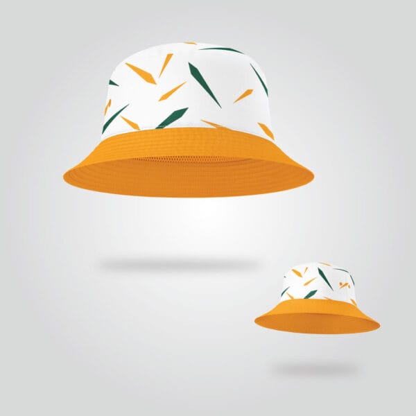 Orange Trim Summer Bucket Hat