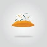 Orange Trim Summer Bucket Hat