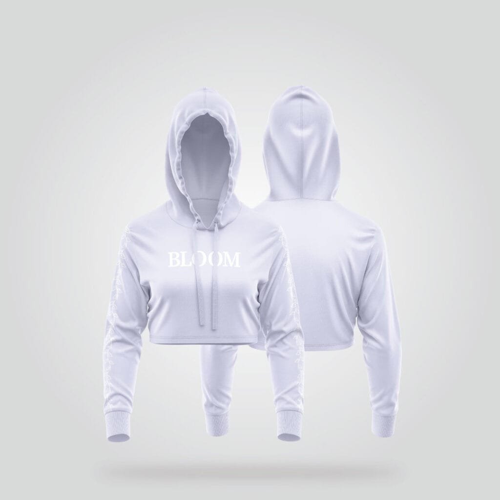 Bloom Cropped Hoodie