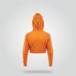 Orange Cropped Hoodie