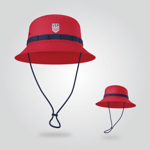 Red USA Bucket Hat