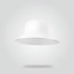 White Floral Bucket Hat