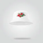 White Floral Bucket Hat