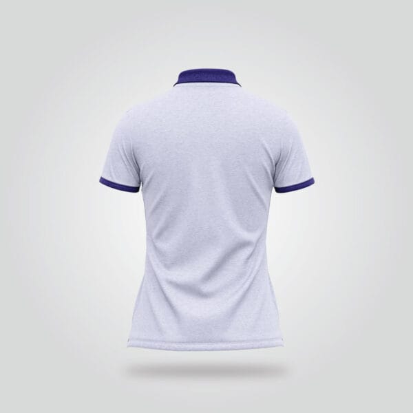 Women’s Half Sleeve Polo Shirt – Lavender Purple - Image 4