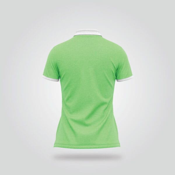 Women’s Half Sleeve Polo Shirt – Mint Green - Image 4