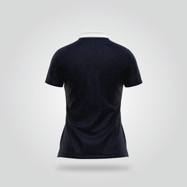 Women’s Half Sleeve Polo Shirt – Dark Navy & White - Image 4