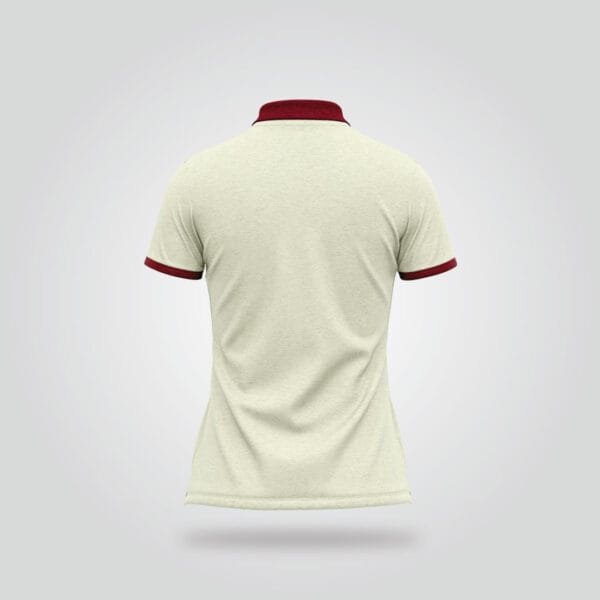 Women’s Half Sleeve Polo Shirt – Neutral Beige - Image 4