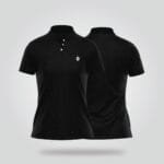 Women’s Half Sleeve Polo Shirt – Black