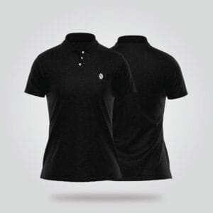 Women’s Half Sleeve Polo Shirt – Black