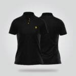 Women’s Half Sleeve Polo Shirt – Black