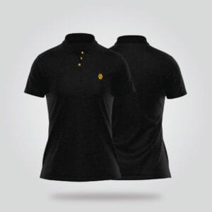 Women’s Half Sleeve Polo Shirt – Black