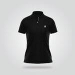 Women’s Half Sleeve Polo Shirt – Black