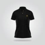 Women’s Half Sleeve Polo Shirt – Black