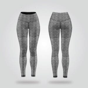 Monochrome WaveFlow Leggings
