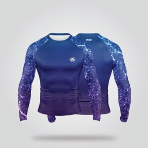 Blue Digital Compression Shirt