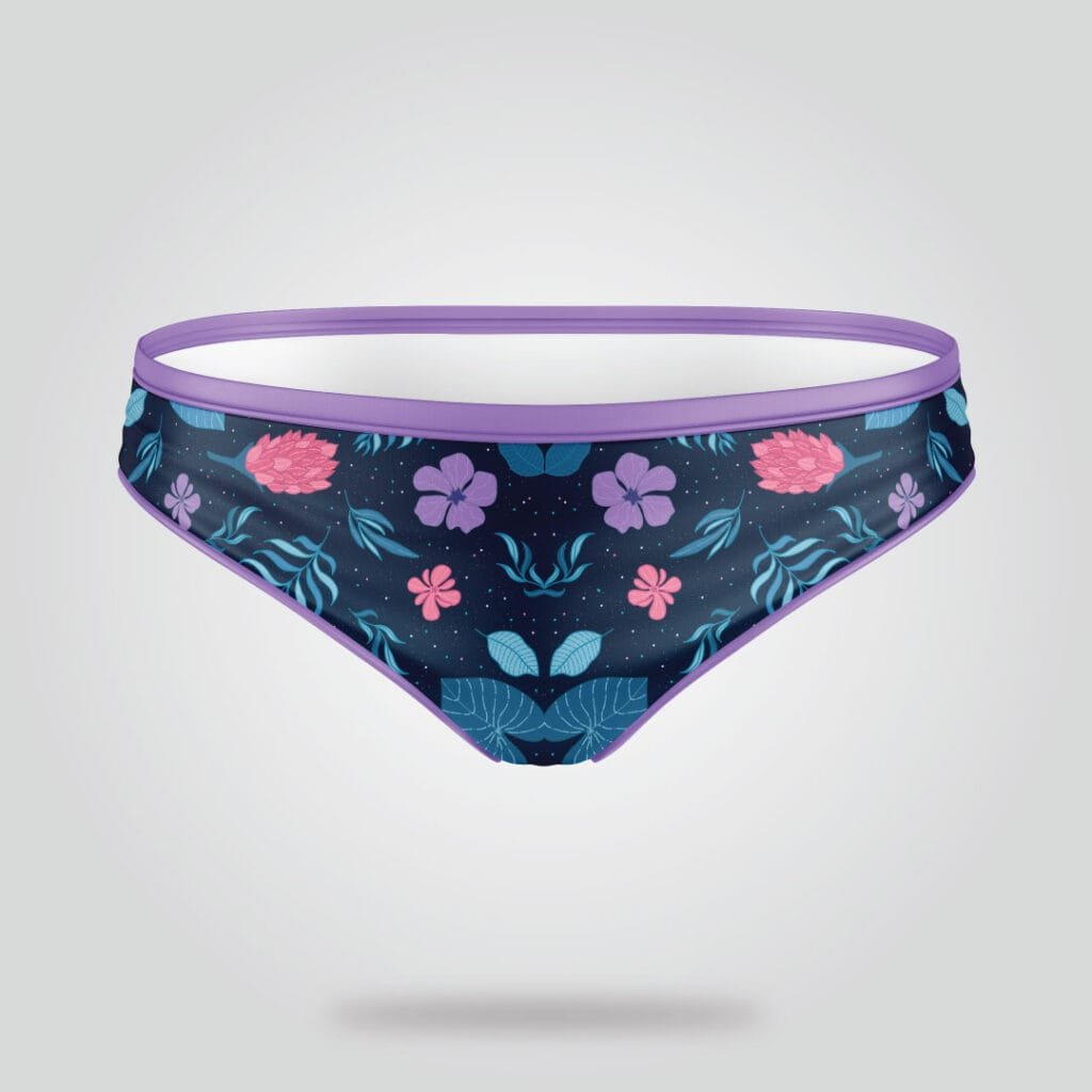 Custom Floral Bikini Bottom