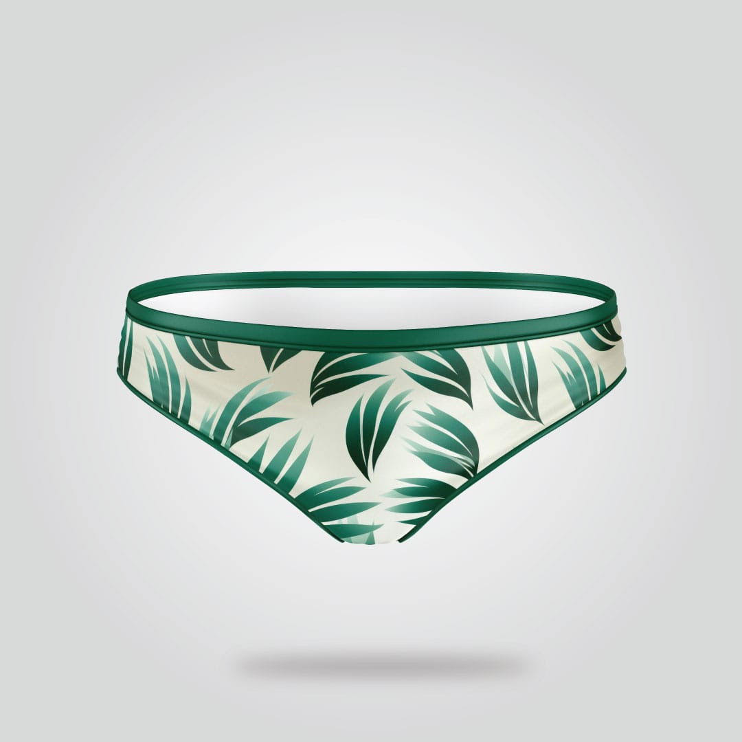 Tropical Leaf Bikini Bottom