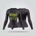 Black Motivational Compression Shirt