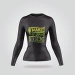 Black Motivational Compression Shirt