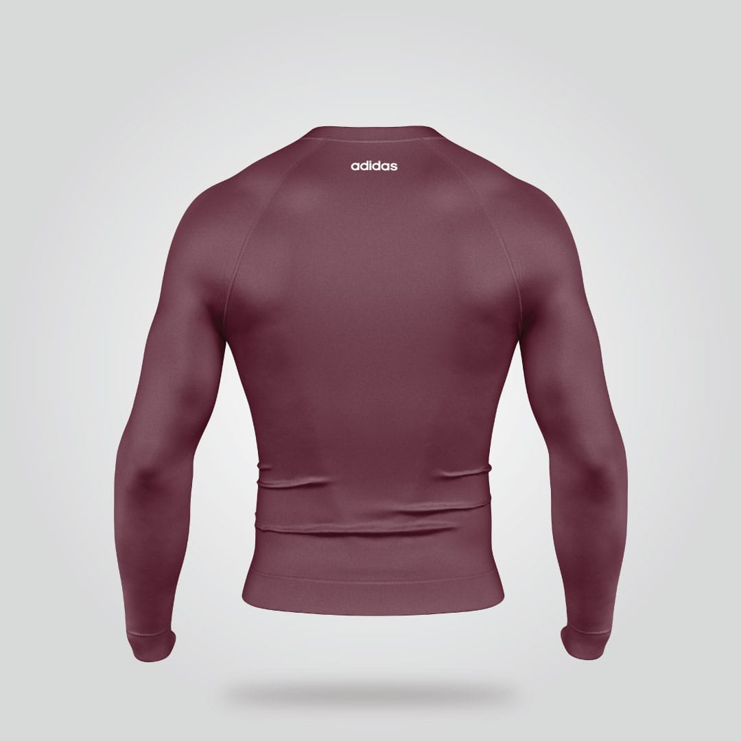 Maroon Compression Training Shirt - Image 3